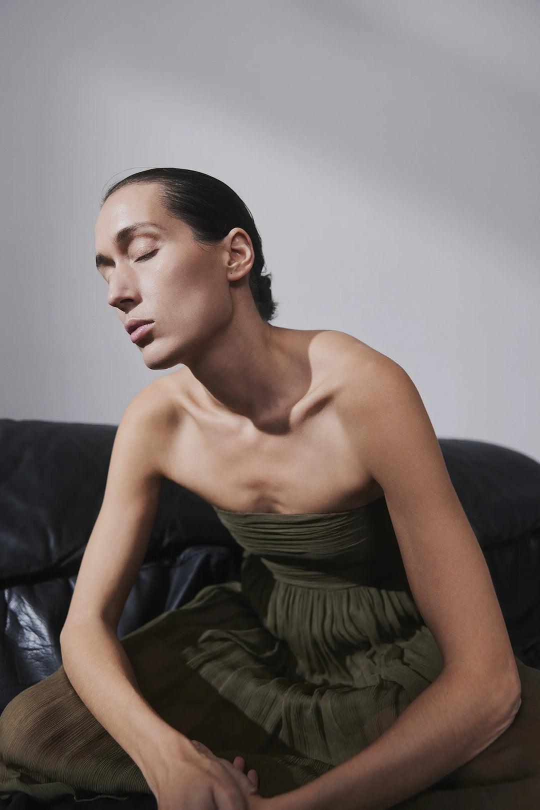 Amalfi Dress Dark Olive