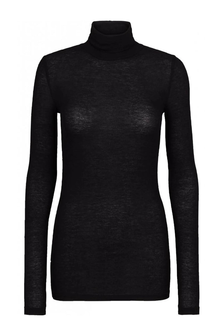 Angela Roll Neck Black