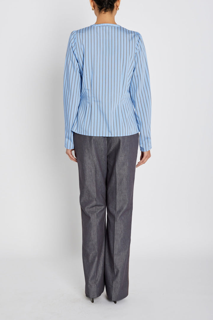 Arenga Zea Shirt Sky Blue Stripe