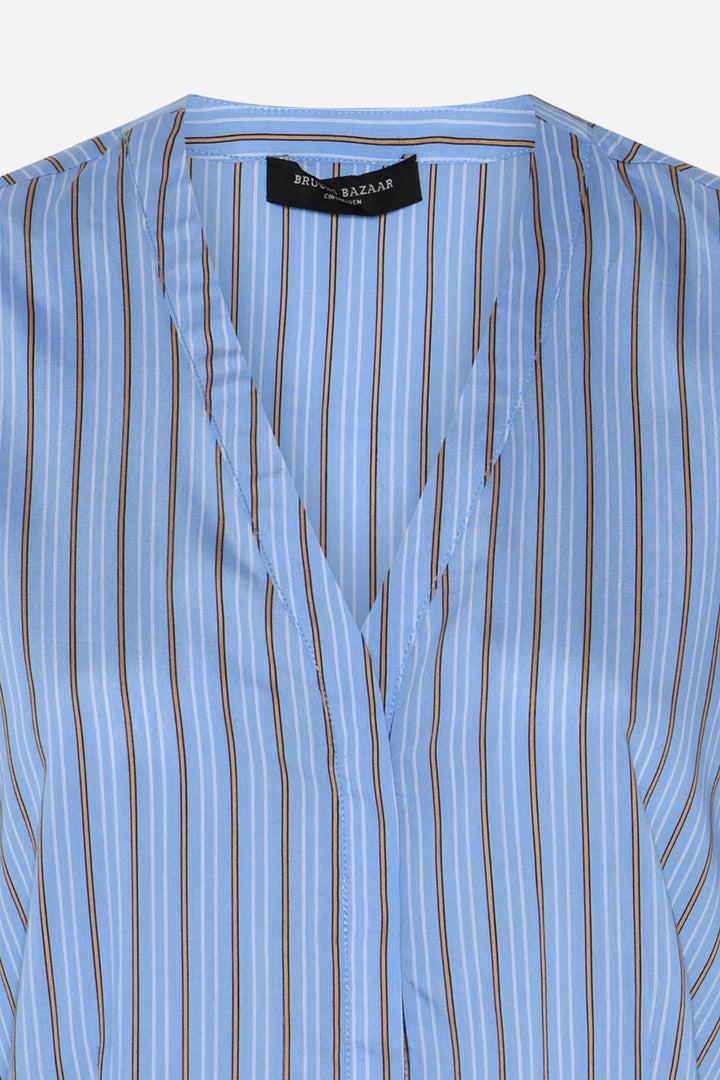 Arenga Zea Shirt Sky Blue Stripe