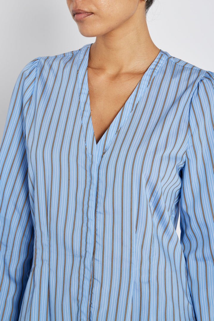 Arenga Zea Shirt Sky Blue Stripe