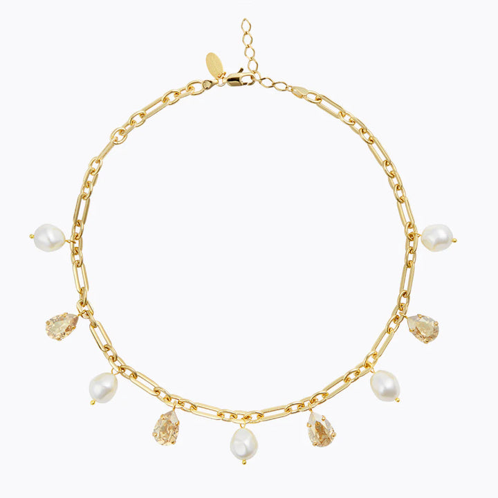 AYRA NECKLACE GOLD PEARL / GOLDEN SHADOW