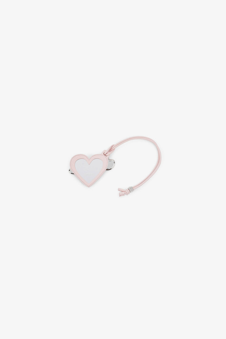 Bou Heart Mirror Printed Grained Chalk Pink