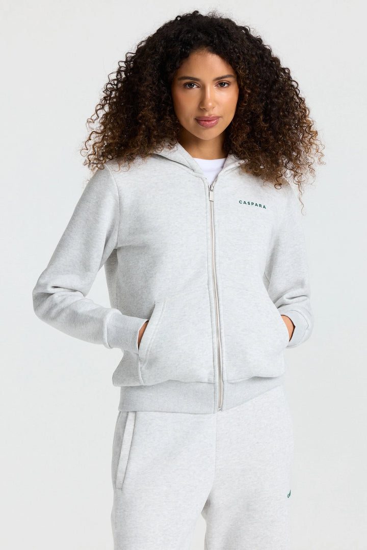 Cosmo Zip Hoodie Grey Melange