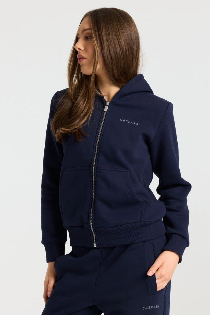 Cosmo Zip Hoodie Navy
