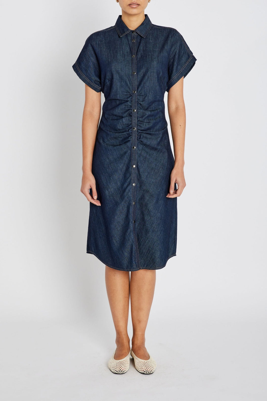 Chambra Callie Dress Denim Blue