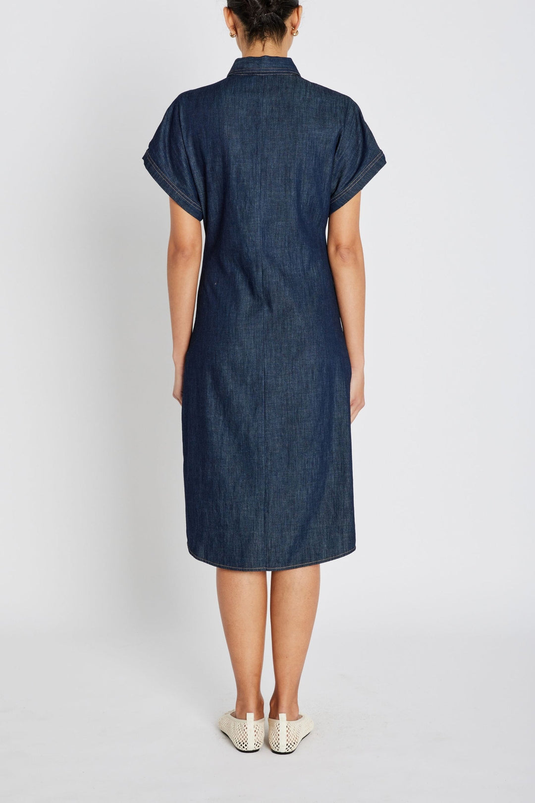 Chambra Callie Dress Denim Blue
