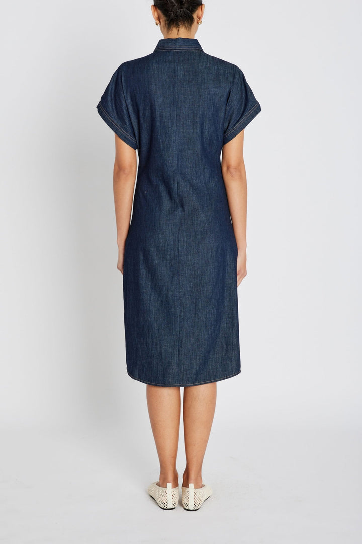 Chambra Callie Dress Denim Blue