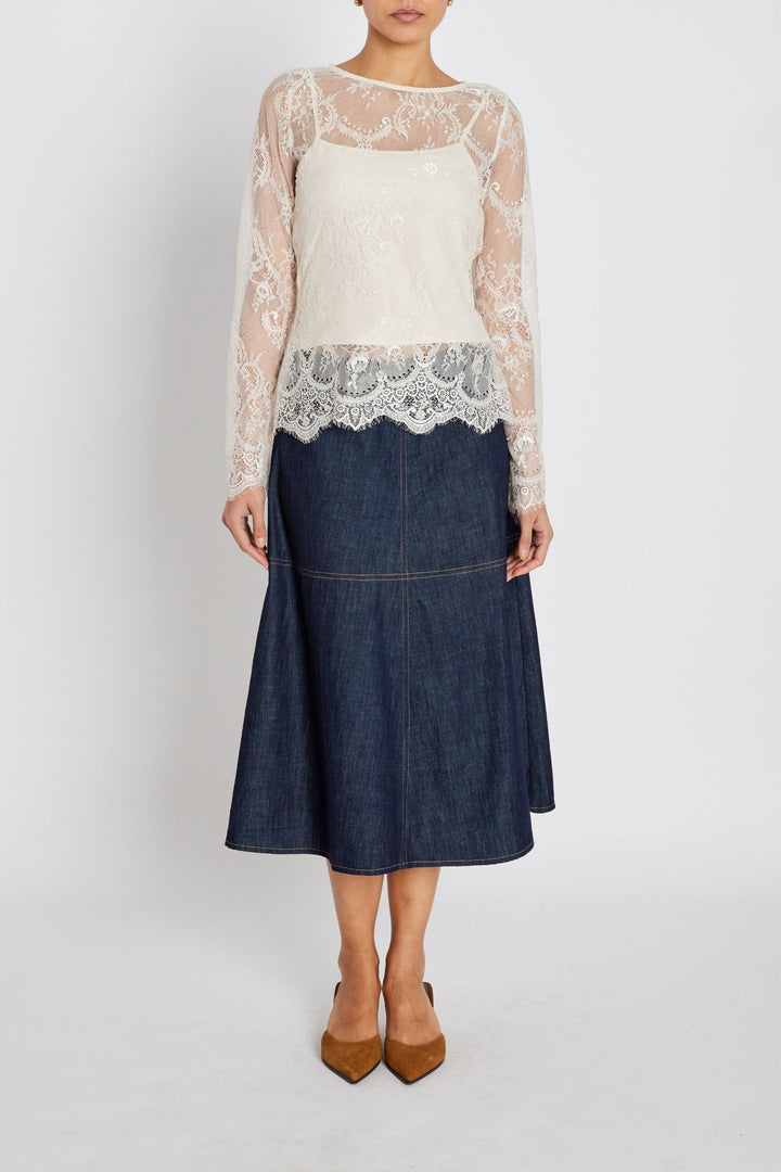 Chambra Imma Skirt Denim Blue