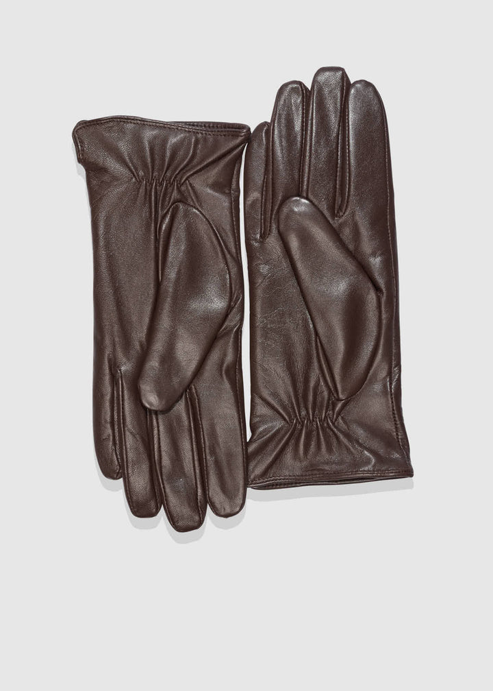 Classic Leather Gloves Cognac
