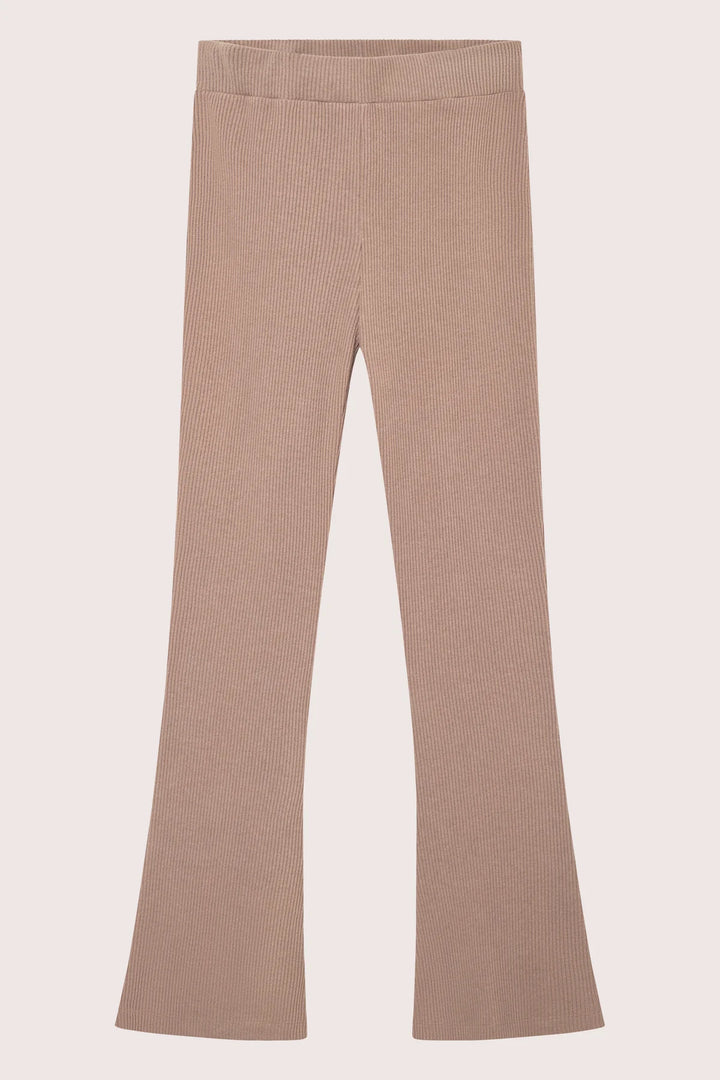 Daniela Rib Trouser Brown Melange