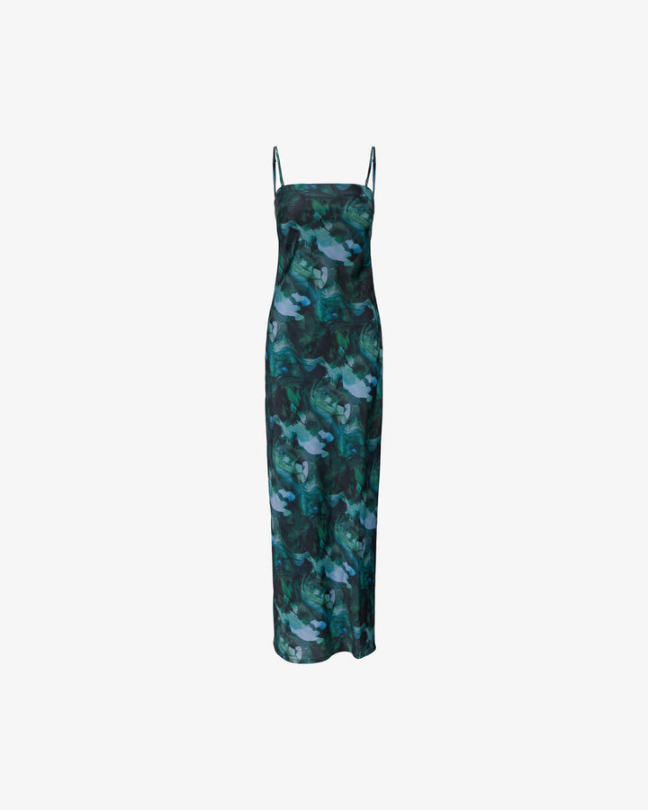 Diaz Print Dress Green