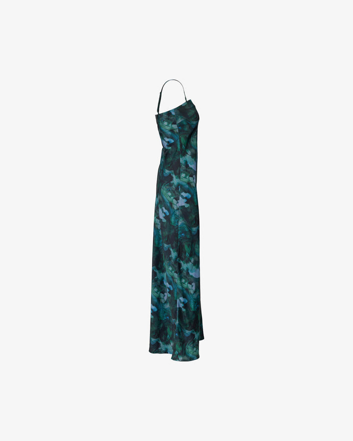 Diaz Print Dress Green