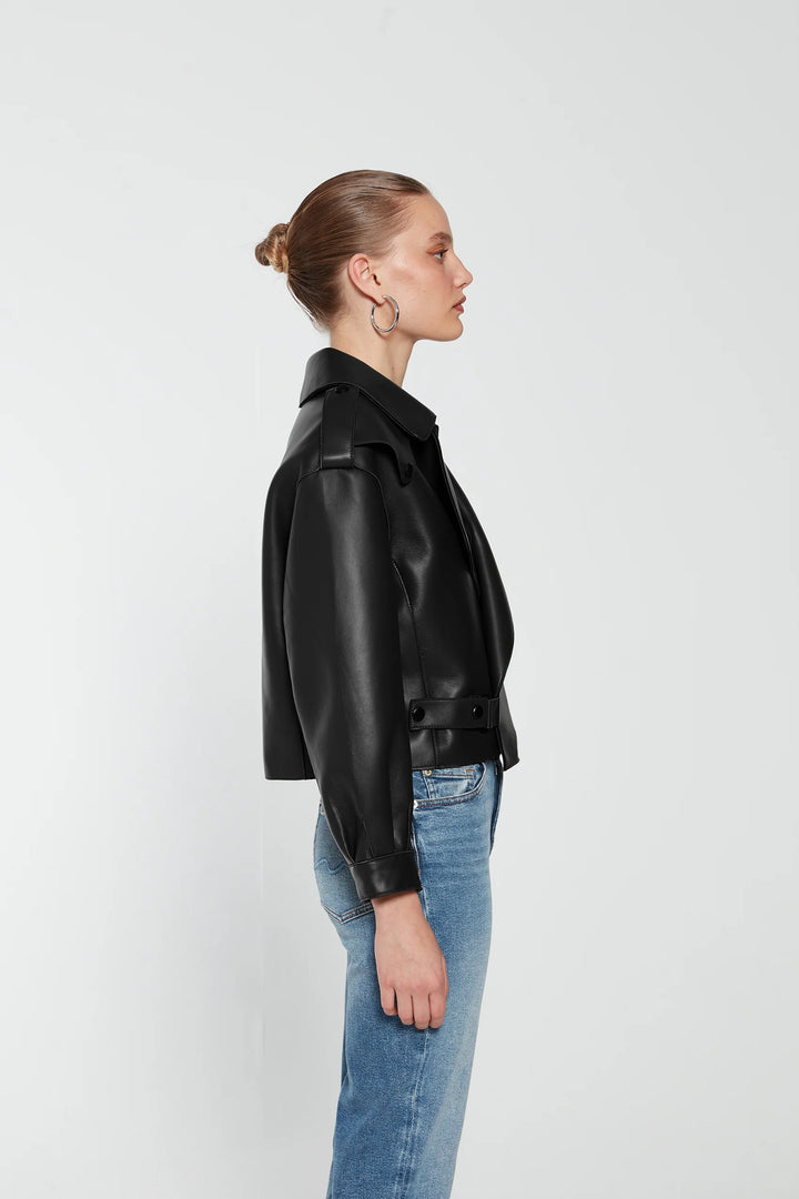 Simi Leather Jacket Black