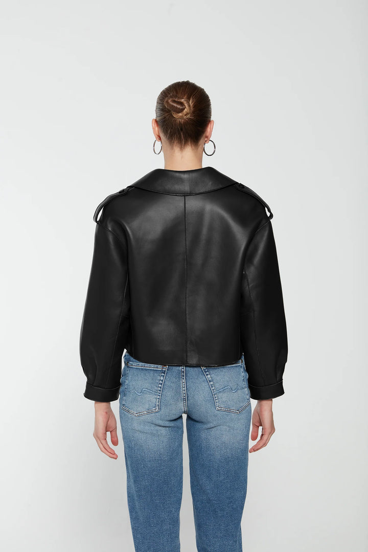 Simi Leather Jacket Black