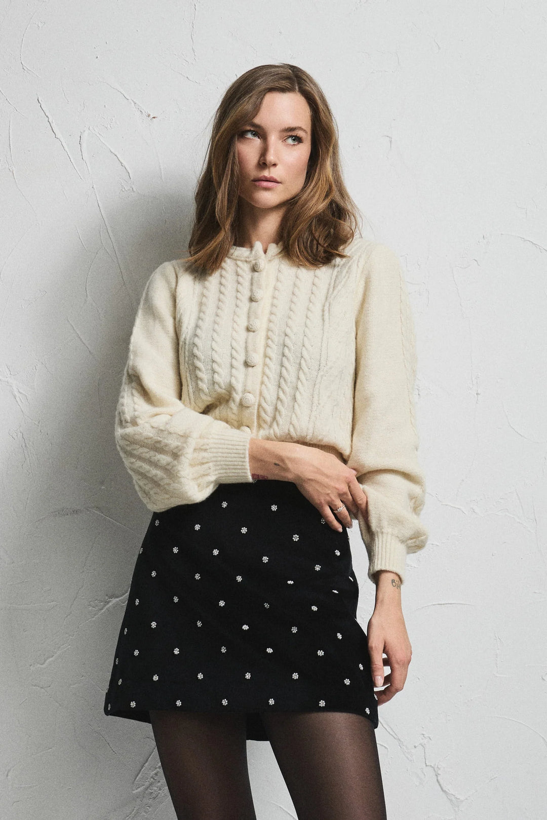 Elodie Knit White