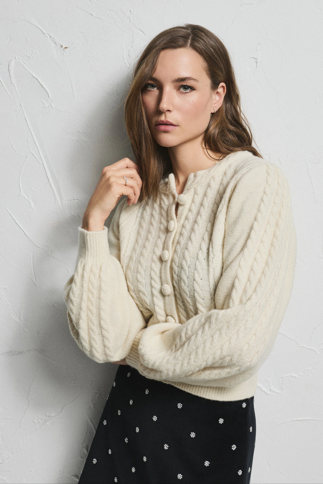 Elodie Knit White