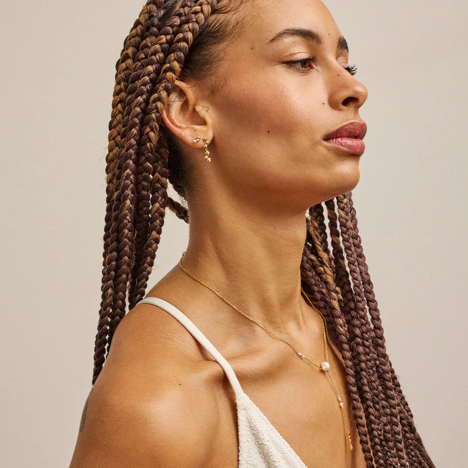 Nara Drop Earrings Gold