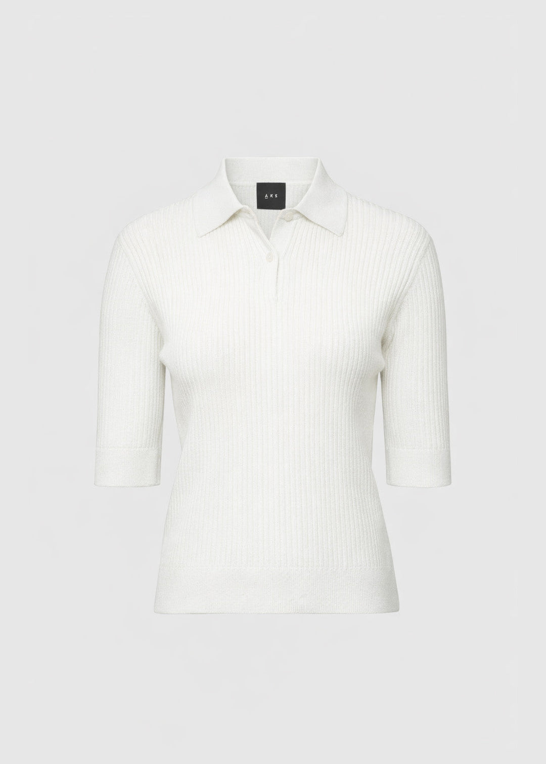 Ella Polo Knit White