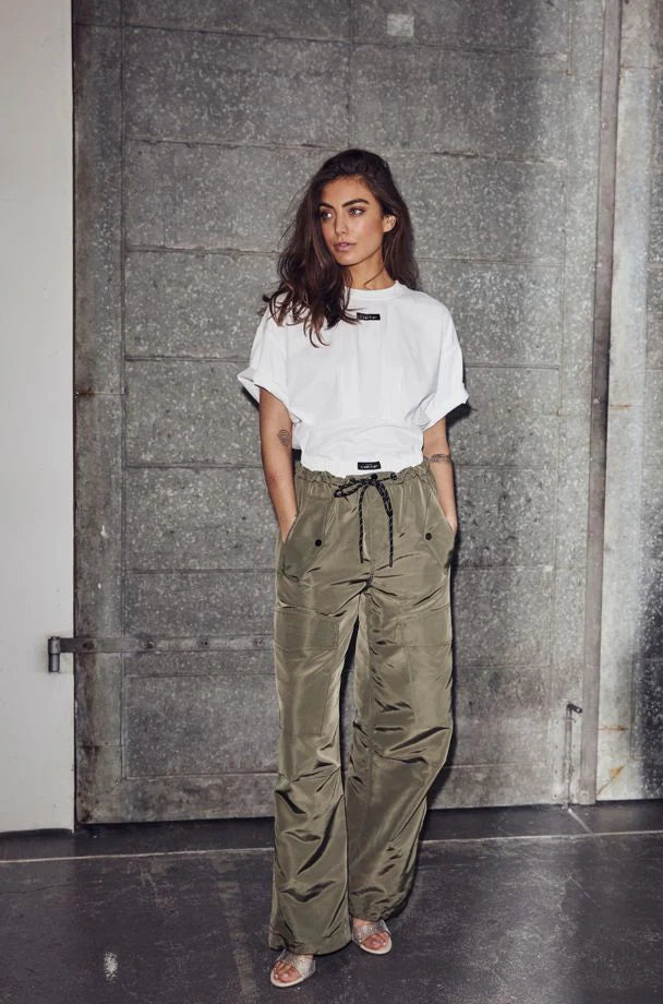 Thalia Pull On Trouser Army