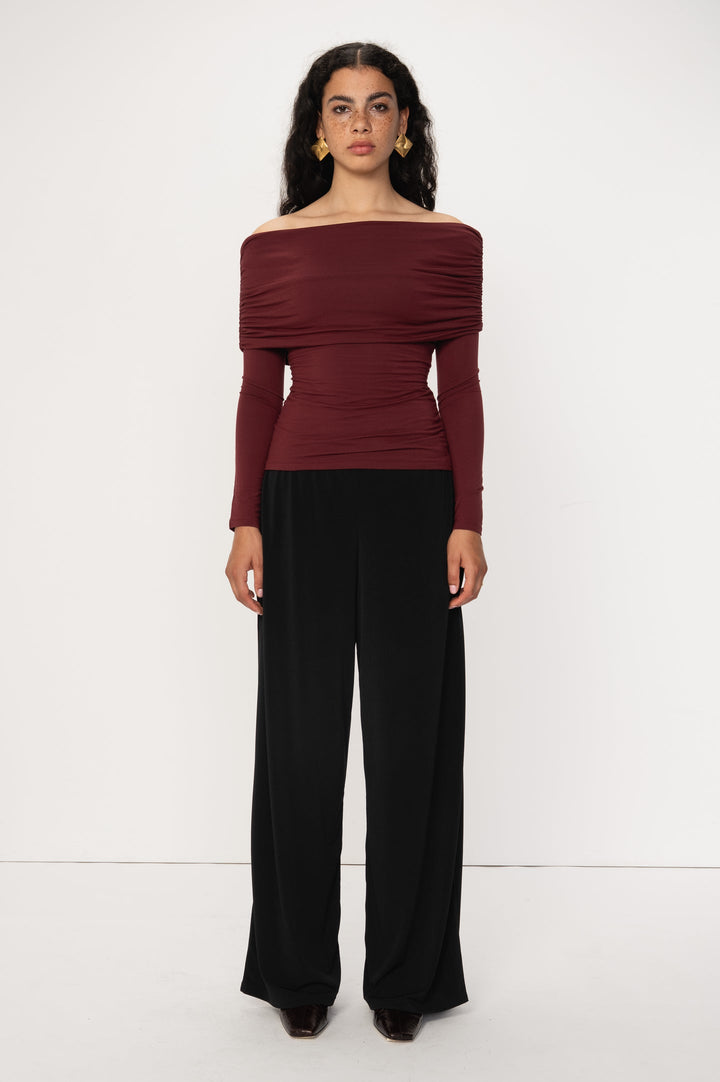 Boxus Top Burgundy