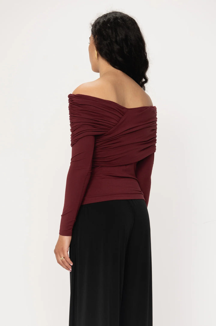 Boxus Top Burgundy
