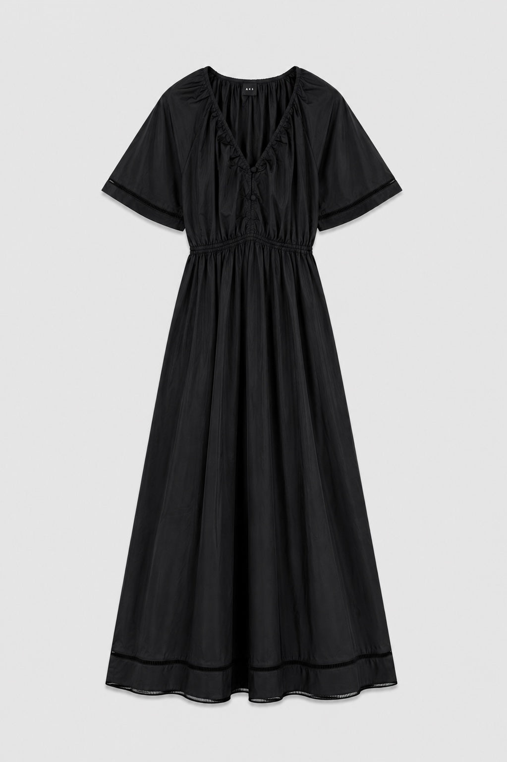 Fiola poplin dress Black
