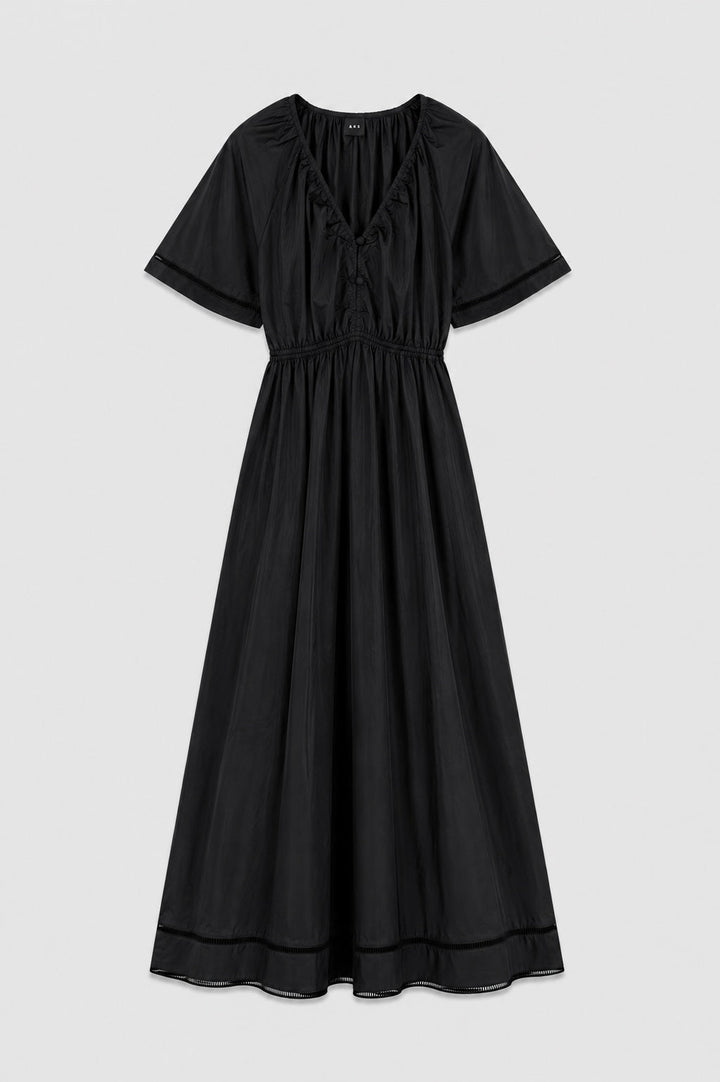 Fiola poplin dress Black