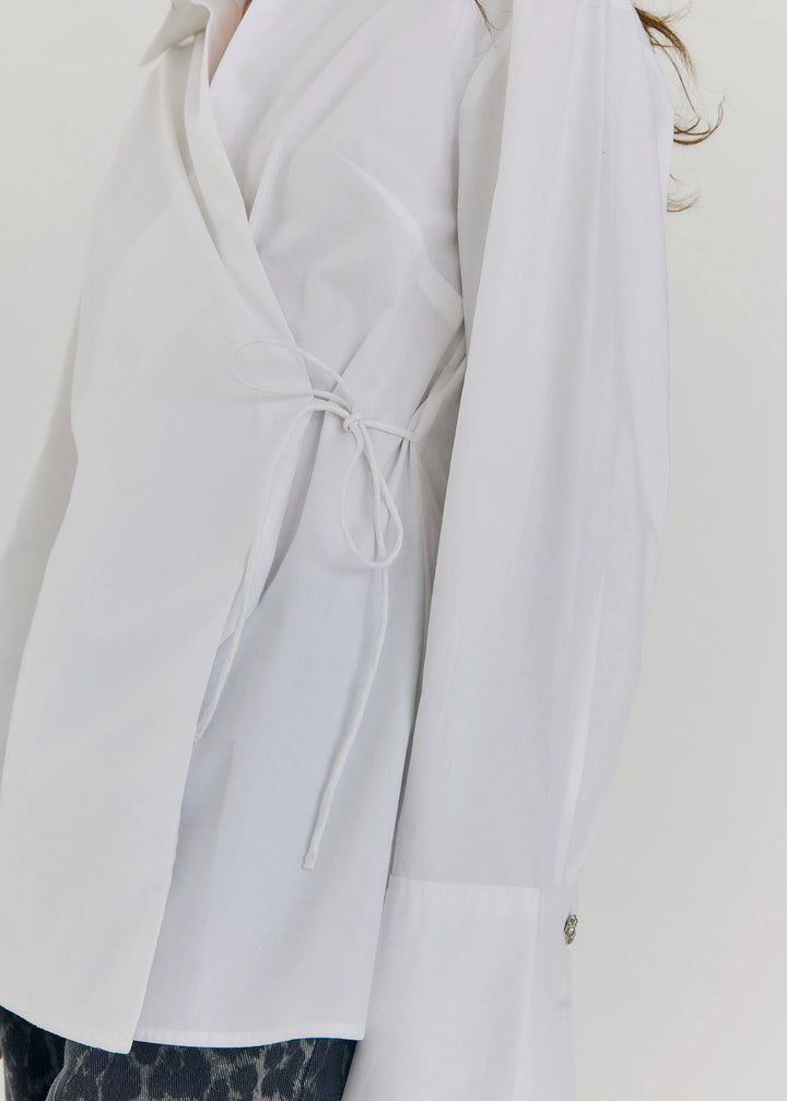 Fraser Wrap Shirt White