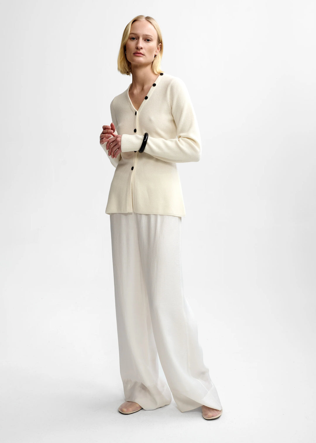 Freja Merino Cardigan Eggshell