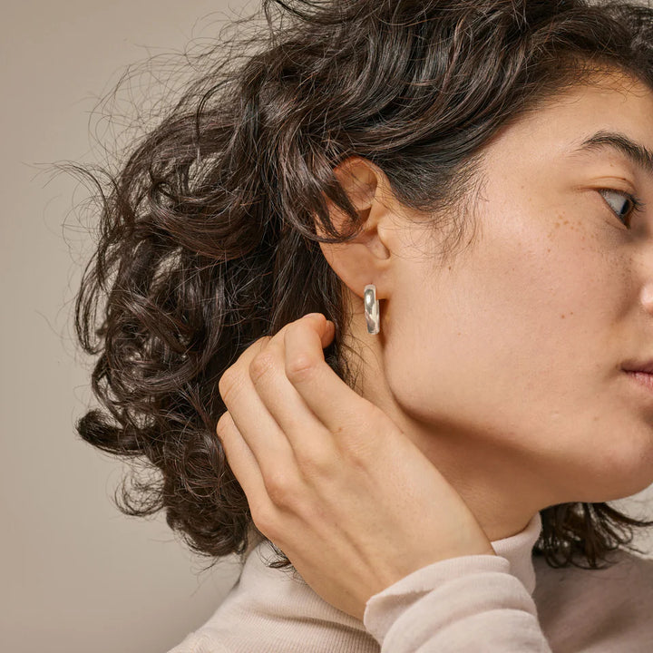 Classic Wide 20mm Hoops Silver