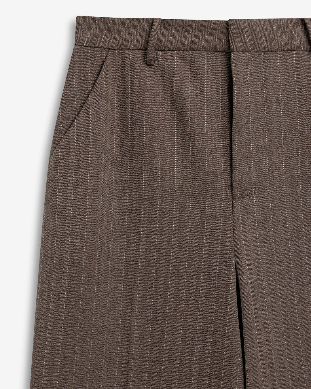 Reign Tailored Structured Pants Mole Stripe