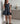 Shiny Weft Denim Mini Dress Rinse