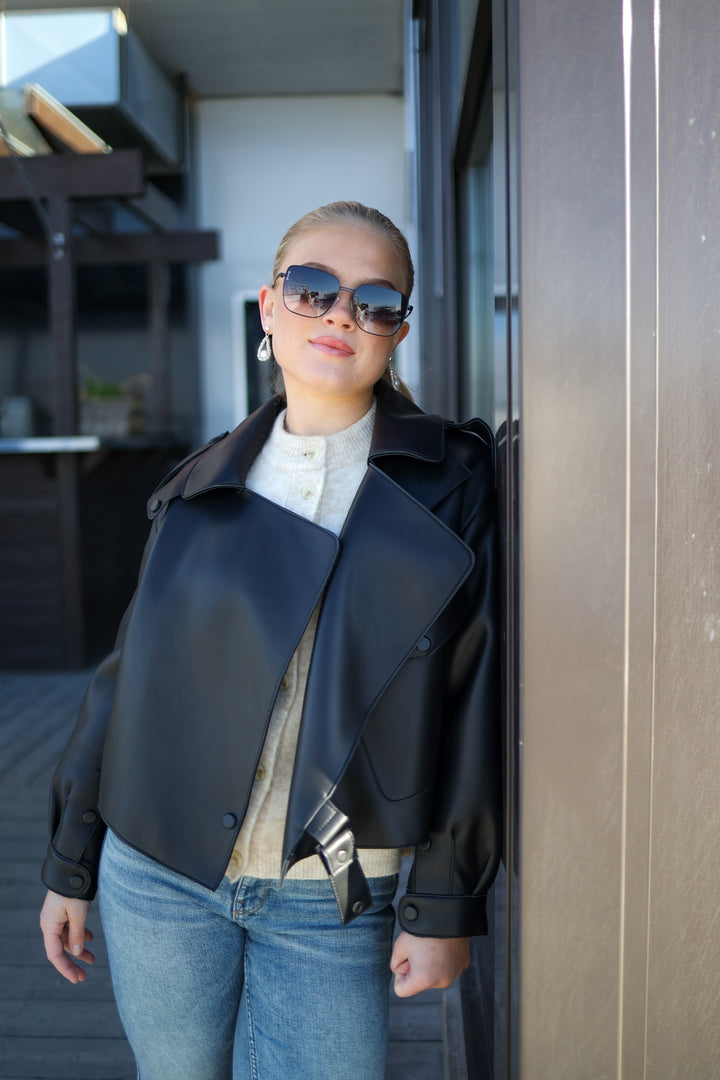 Simi Leather Jacket Black