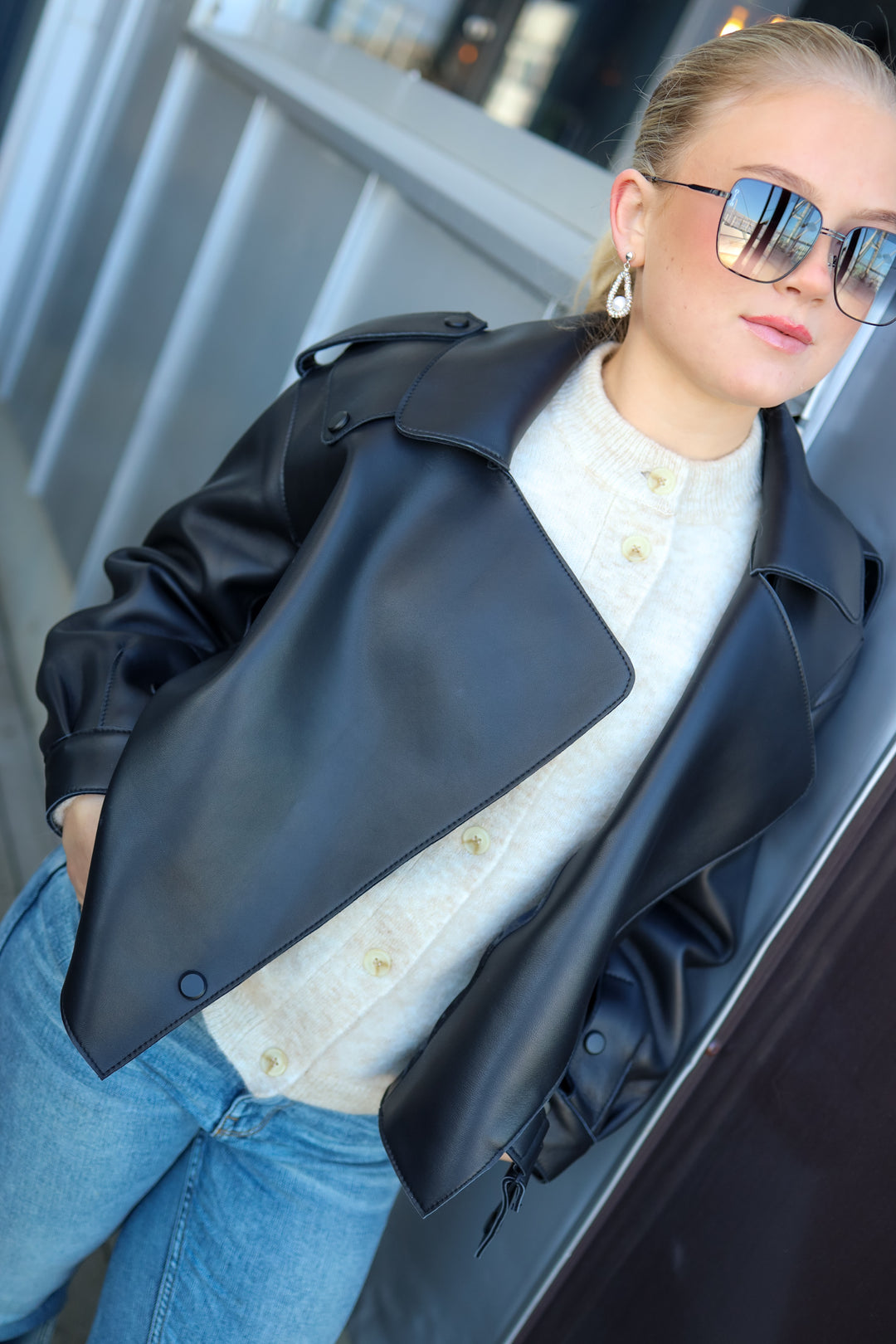 Simi Leather Jacket Black