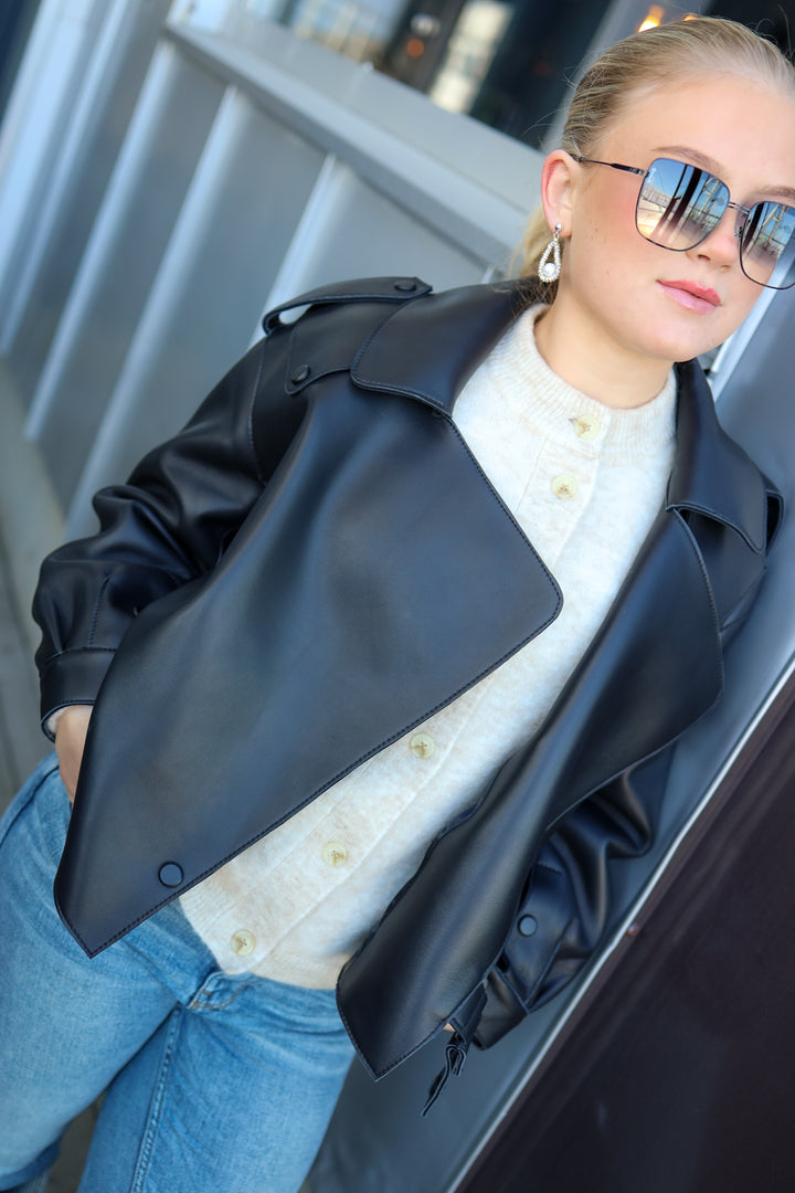 Simi Leather Jacket Black
