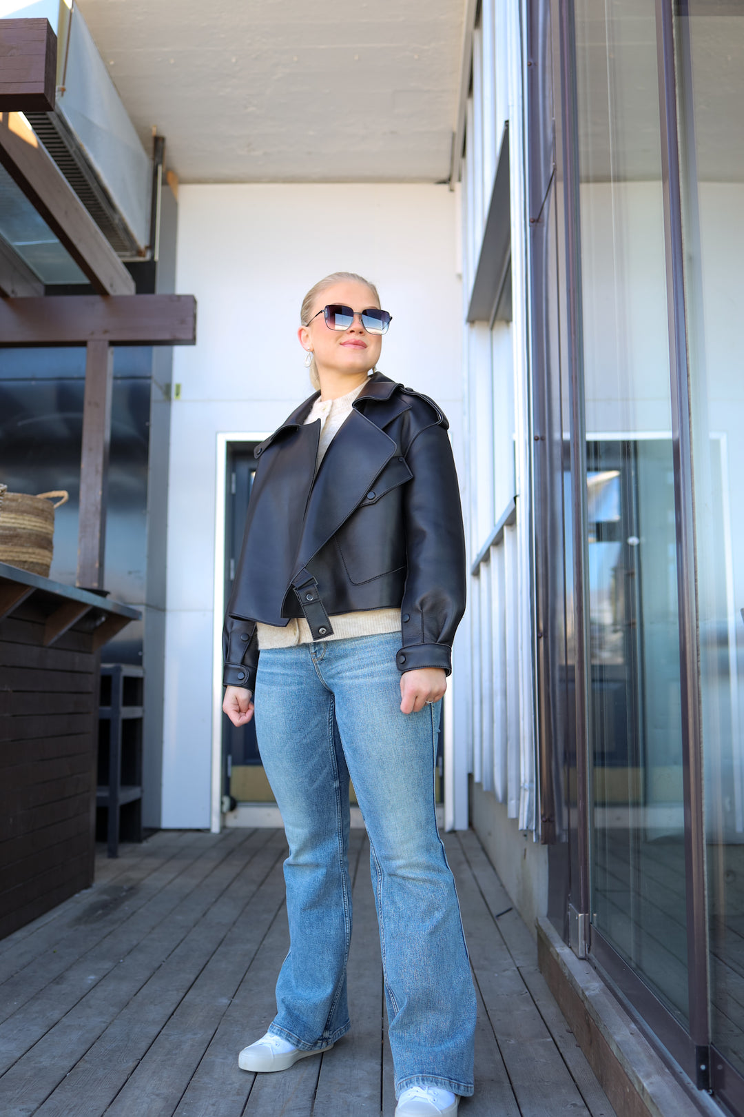 Simi Leather Jacket Black