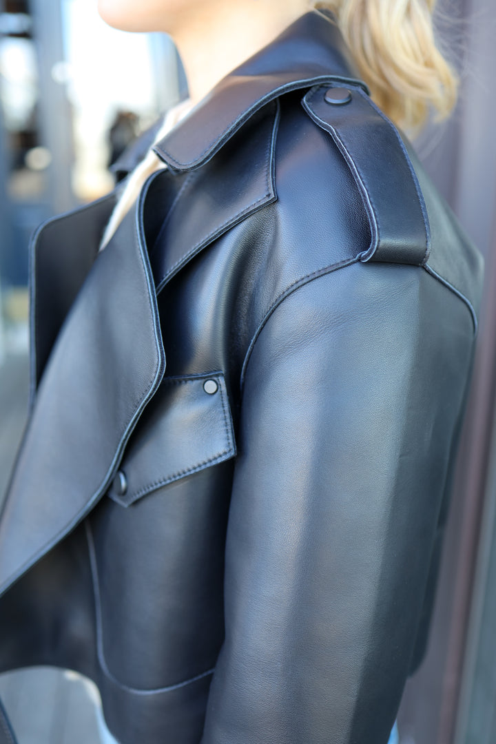 Simi Leather Jacket Black