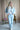 Round Sleeve Denim Jacket Light Blue Denim