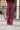 Mid Waisted Piping Pants Zinfandel