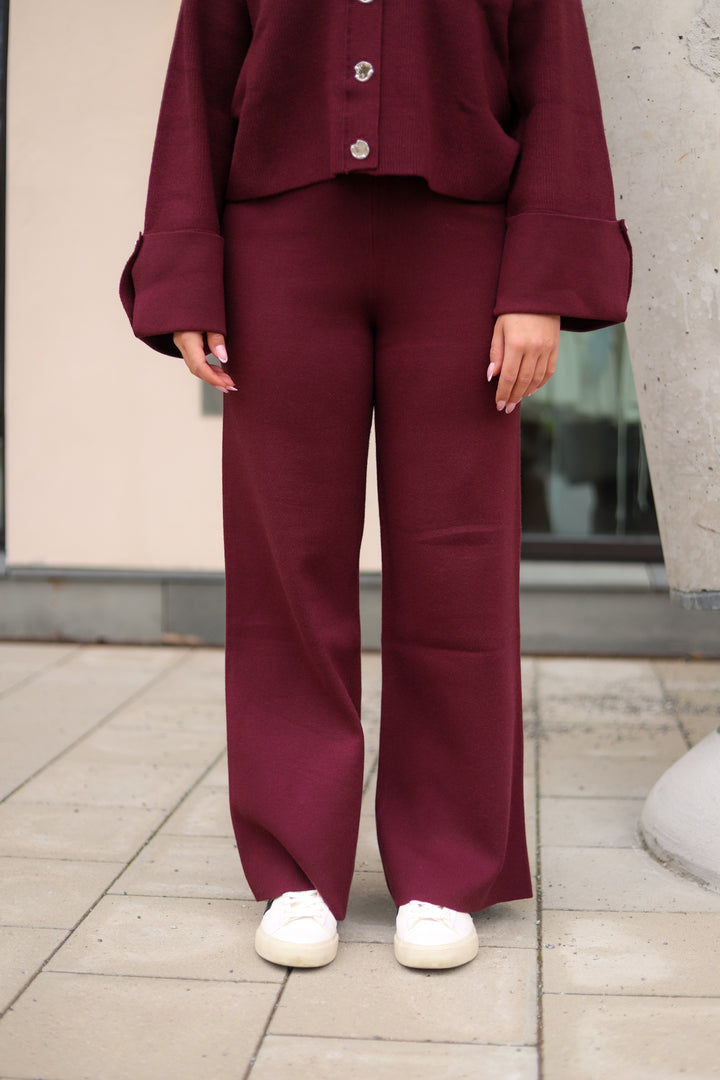 Serge Pants Burgundy