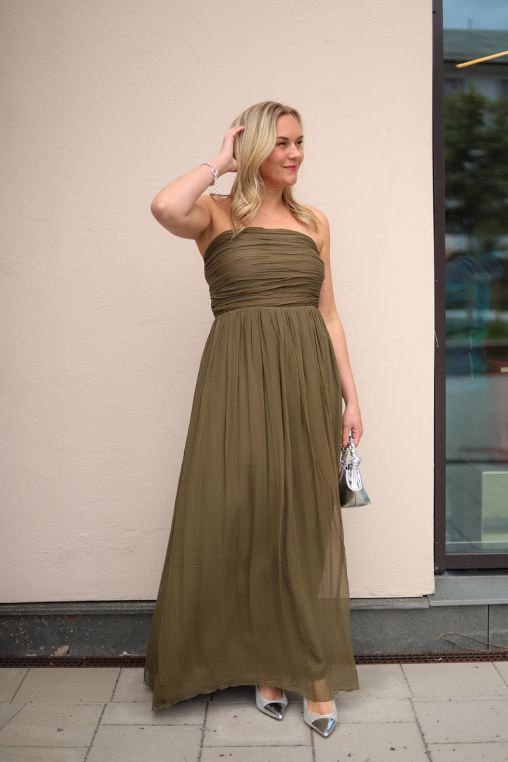 Amalfi Dress Dark Olive
