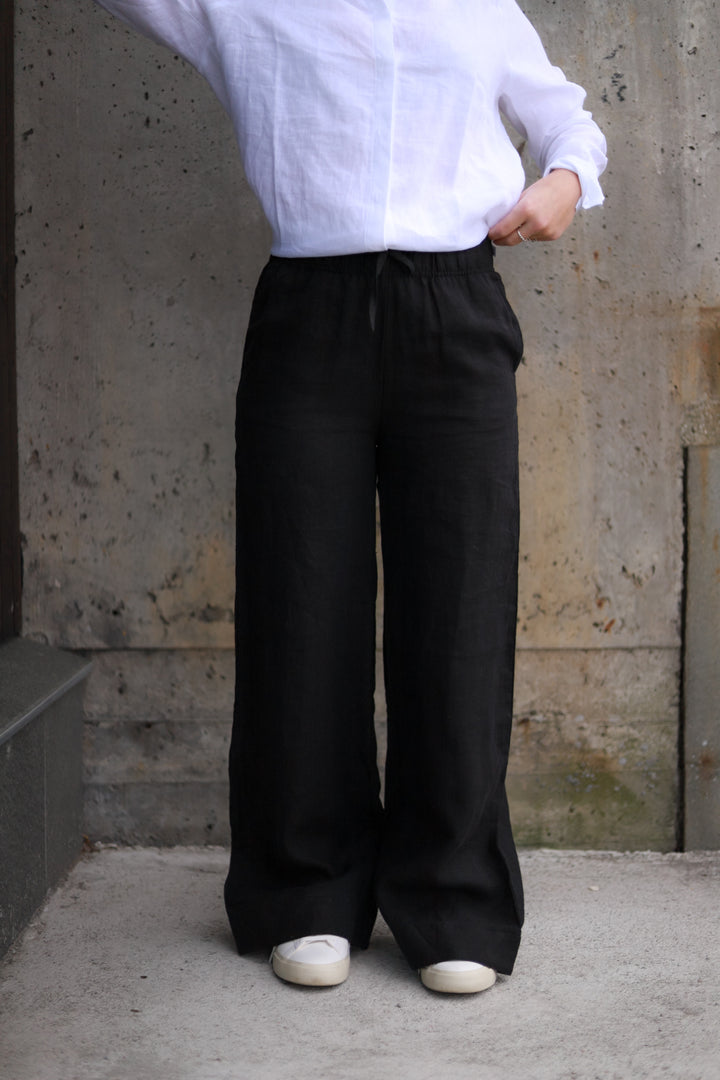 Immi Linen Pants Black