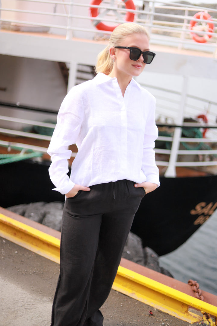 Immi Linen Pants Black