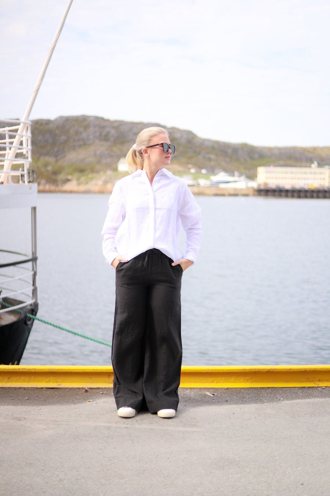 Immi Linen Pants Black