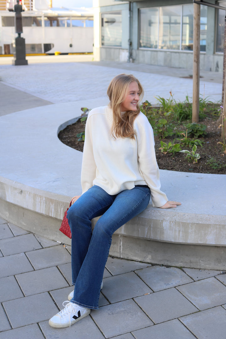 Rico Cashmere Turtleneck Eggshell
