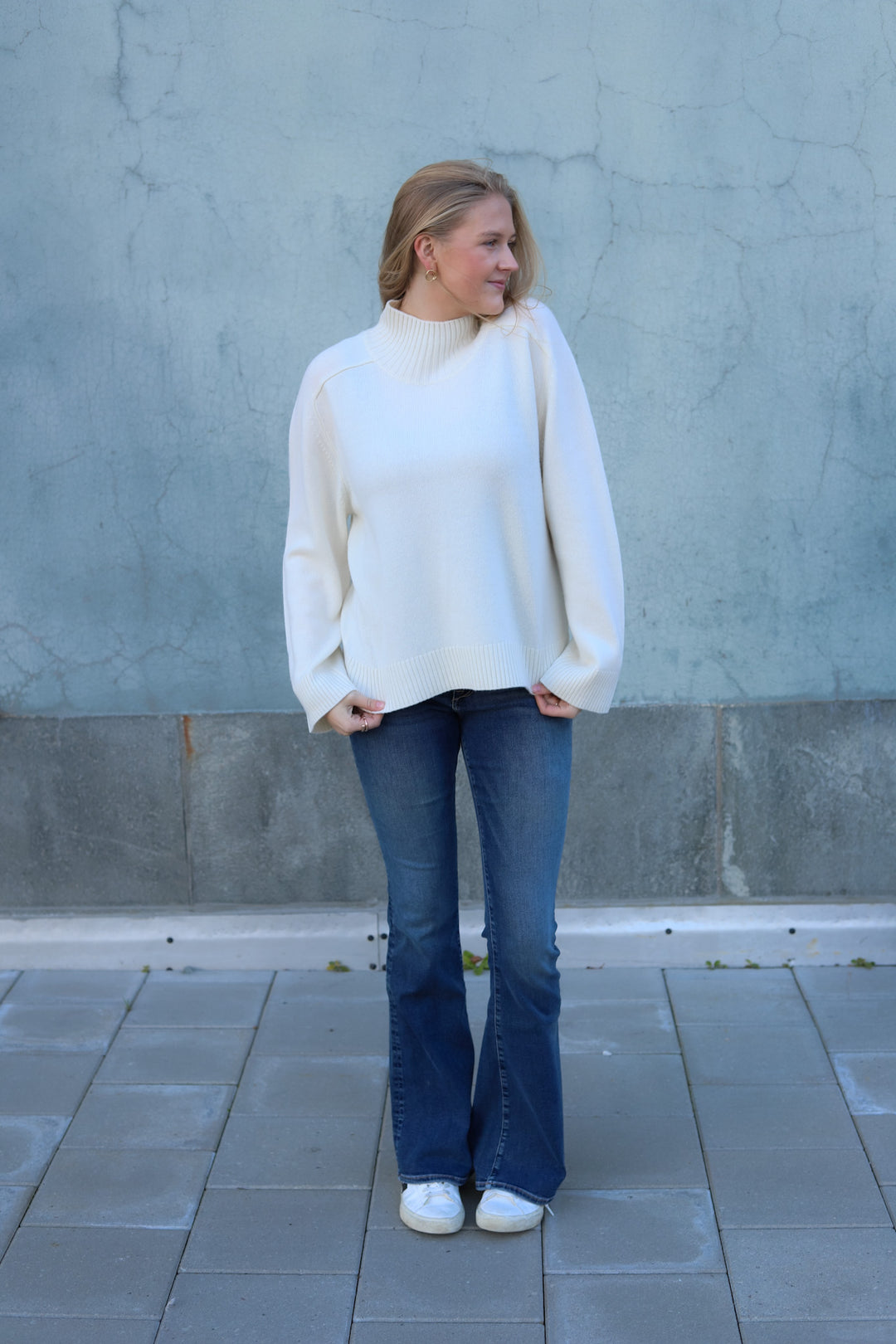 Rico Cashmere Turtleneck Eggshell