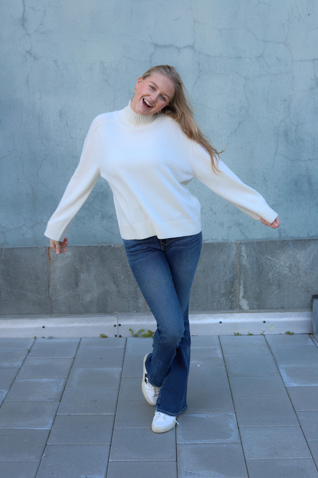 Rico Cashmere Turtleneck Eggshell