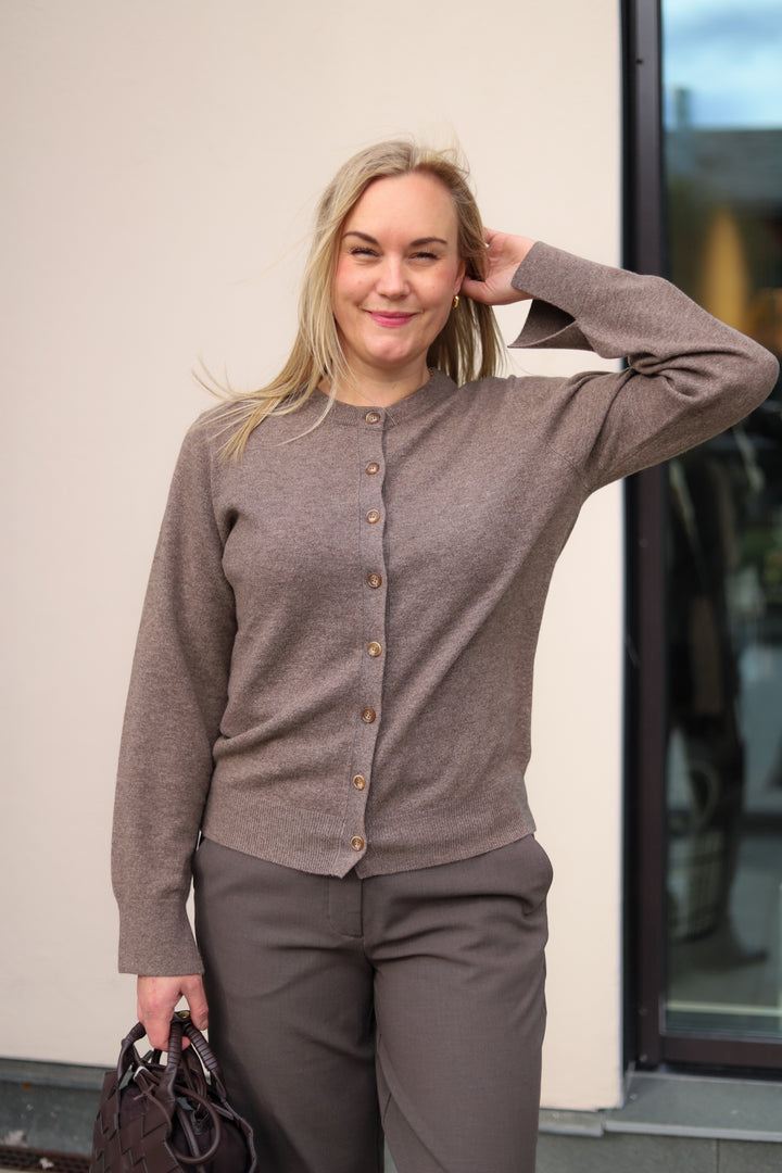 Diana Wool Cash Cardigan Cappucino