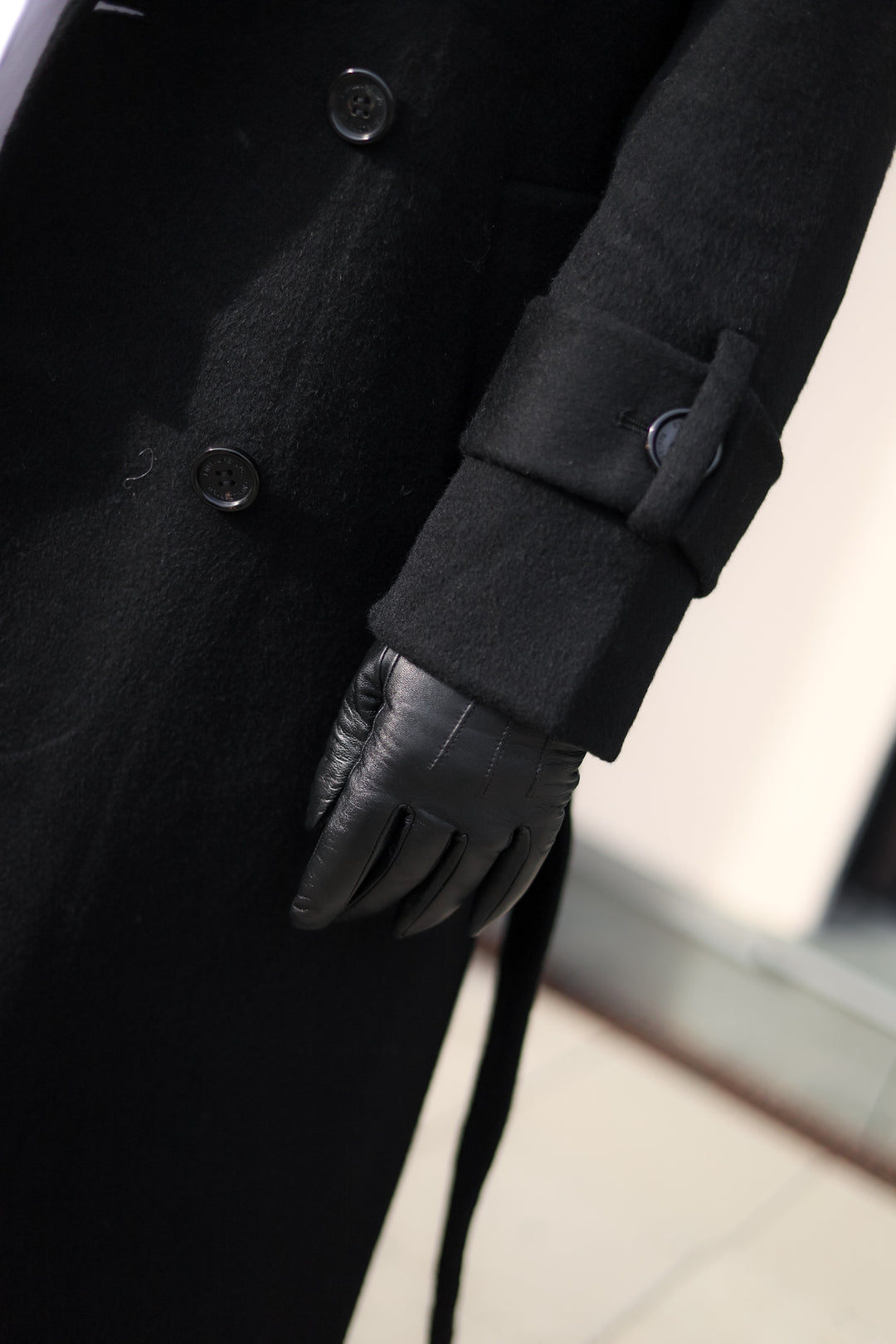 Classic Leather Gloves Black